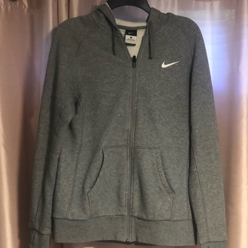 Nike Grey Zip up hoodie